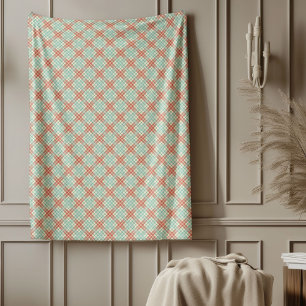 Elegantes Pastel Kariert Throw für die Gestaltung  Fleecedecke