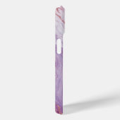 Elegantes Pastel Marmor & Rose Gold Glitzer Monogr Case-Mate iPhone Hülle (Rückseite / Rechts)