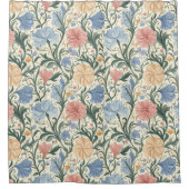 Elegantes Pastel-Muster Duschvorhang (Vorderseite)