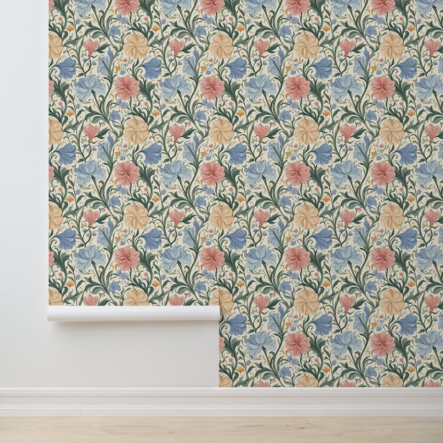 Elegantes Pastel-Muster Tapete (Anwendung)