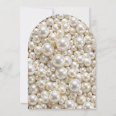 Elegantes Pastel Pearls Brautparty Einladung (Rückseite)
