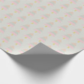 Elegantes Pastel Tree Winter Pattern Geschenkpapier (Ecke)