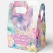 Elegantes Pastel Watercolor Florals Brautparty Geschenkschachtel (Offen)