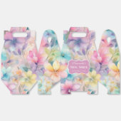 Elegantes Pastel Watercolor Florals Brautparty Geschenkschachtel (Ungeklappt)