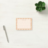 Elegantes Pastell-Blumen-Vogel-Rahmen-Design Post-it Klebezettel (Büro)