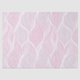 Elegantes Pastell-Rosa-Wellen-Abstraktmuster Seidenpapier