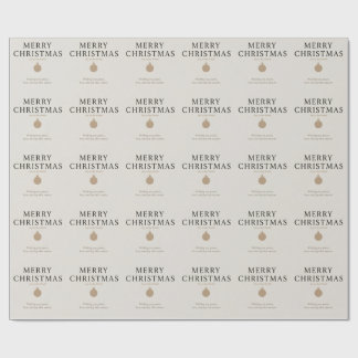 Elegantes Pastell-Weihnachten, minimalistischer Sc Geschenkpapier