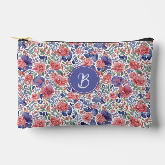 Elegantes Pastellfarben-Muster Zubehörtasche (Vorderseite)
