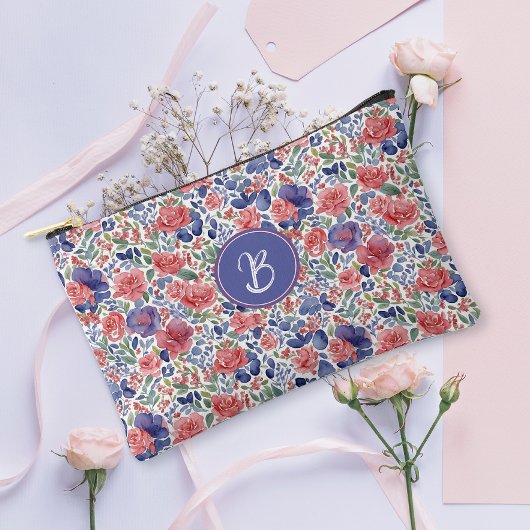 Elegantes Pastellfarben-Muster Zubehörtasche