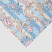 Elegantes pastellfarbenes Barockmuster Seidenpapier (Detail)