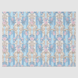 Elegantes pastellfarbenes Barockmuster Seidenpapier