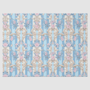 Elegantes pastellfarbenes Barockmuster Seidenpapier