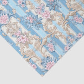 Elegantes pastellfarbenes Barockmuster Seidenpapier (Detail)