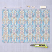 Elegantes pastellfarbenes Barockmuster Seidenpapier (Handwerk)