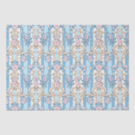 Elegantes pastellfarbenes Barockmuster Seidenpapier