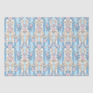 Elegantes pastellfarbenes Barockmuster Seidenpapier