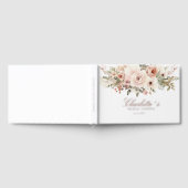 Elegantes pastellfarbenes Blume Bouquet Brautparty Gästebuch (Voll)