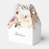 Elegantes pastellfarbenes Blume Bouquet Brautparty Geschenkschachtel (Rückseite)