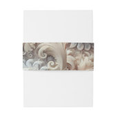 Elegantes, pastellfarbenes Spitzenmuster Einladungsbanderole (Rückseitenbeispiel)