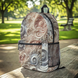 Elegantes, pastellfarbenes Spitzenmuster Geschenk  Bedruckter Rucksack