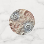 Elegantes, pastellfarbenes Spitzenmuster Konfetti (Klein Vorderseite)