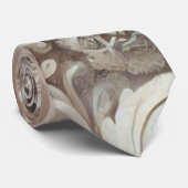 Elegantes, pastellfarbenes Spitzenmuster Krawatte (Gerollt)