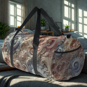 Elegantes, pastellfarbenes Spitzenmuster mit Farbv Duffle Bag