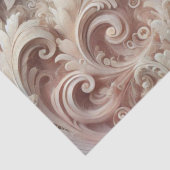 Elegantes, pastellfarbenes Spitzenmuster Seidenpapier (Detail)