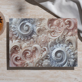 Elegantes, pastellfarbenes Spitzenmuster Seidenpapier