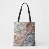 Elegantes, pastellfarbenes Spitzenmuster Tasche (Vorderseite)