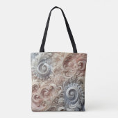 Elegantes, pastellfarbenes Spitzenmuster Tasche (Rückseite)