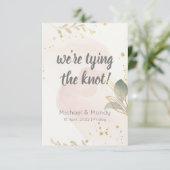 Elegantes pastellfarbenes Wasser Save the Date (Stehend Vorderseite)