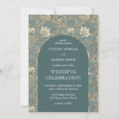 Elegantes pastellgrünes Elfenbein Einladung (Vorderseite)