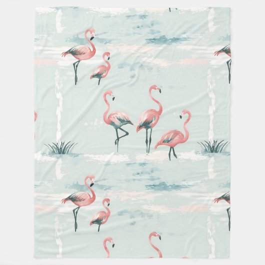 Elegantes Pastellmuster Fleecedecke (Vorderseite)