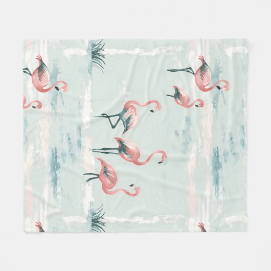 Elegantes Pastellmuster Fleecedecke (Vorderseite (Horizontal))