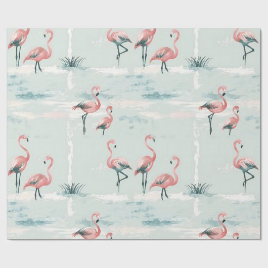 Elegantes Pastellmuster Geschenkpapier (Flach)