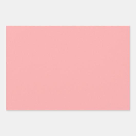 Elegantes Pastellrosa Minimalistisch und elegant Geschenkpapier Set (Vorderseite 3)