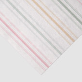 Elegantes Pastellstreifen-Papiertücher Seidenpapier (Ausschnitt)