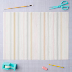 Elegantes Pastellstreifen-Papiertücher Seidenpapier