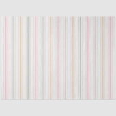 Elegantes Pastellstreifen-Papiertücher Seidenpapier (Vorderseite)