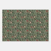 Elegantes Patchwork für die Waldtiere von Weihnach Geschenkpapier Set (Vorderseite 3)