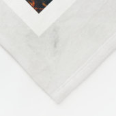 Elegantes Paw Prints Personalisiertes Memorial-Fot Fleecedecke (Ecke)