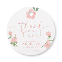 Elegantes Peach Floral Brautparty