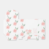 Elegantes Peach Floral Brautparty Geschenkschachtel (Ungefaltet)