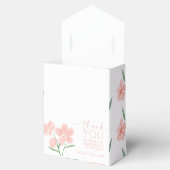 Elegantes Peach Floral Brautparty Geschenkschachtel (Geöffnet)