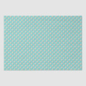Elegantes Pearl & Turquoise Tissue Seidenpapier (Vorderseite)