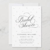 Elegantes Pearls-Brautparty Einladung (Vorderseite)