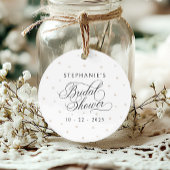 Elegantes Pearls-Brautparty Geschenkanhänger