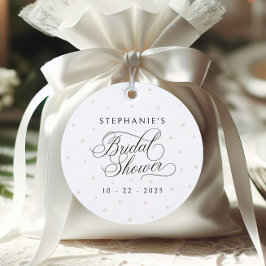 Elegantes Pearls-Brautparty Geschenkanhänger