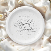 Elegantes Pearls-Brautparty Pappteller